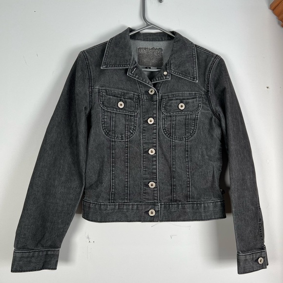 Vintage Reworked 101 Dalmatians Denim Guess Jean Jacket Made in USA Medium - Picture 2 of 6